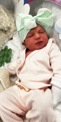 A photo of a newborn baby