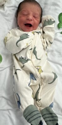 A photo of a newborn baby