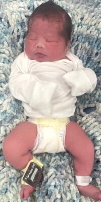 A photo of a newborn baby