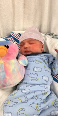 A photo of a newborn baby