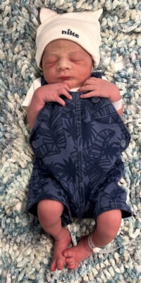 A photo of a newborn baby