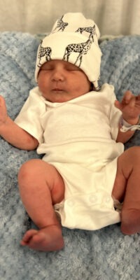 A photo of a newborn baby