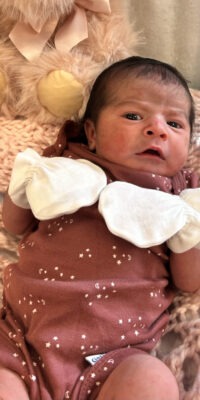 A photo of a newborn baby