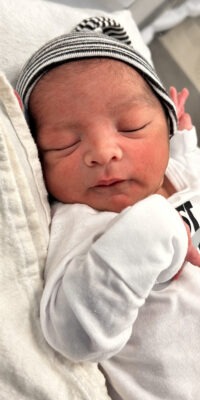 A photo of a newborn baby