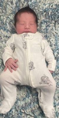A photo of a newborn baby
