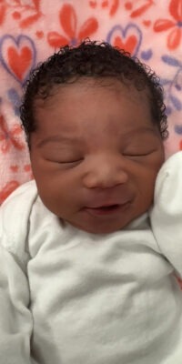 A photo of a newborn baby