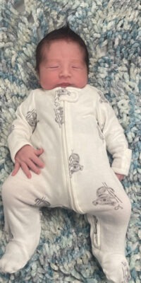 A photo of a newborn baby
