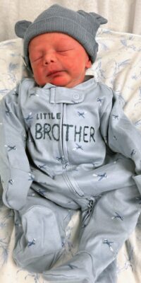 A photo of a newborn baby