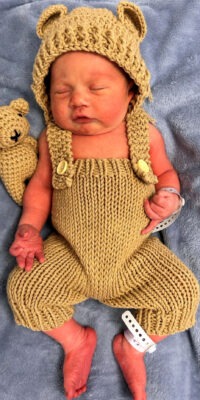 A photo of a newborn baby