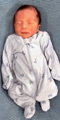 A photo of a newborn baby