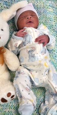 A photo of a newborn baby