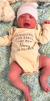 A photo of a newborn baby