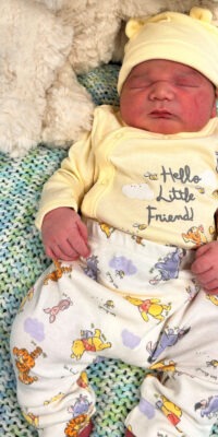 A photo of a newborn baby
