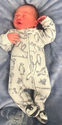 A photo of a newborn baby