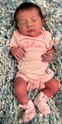 A photo of a newborn baby