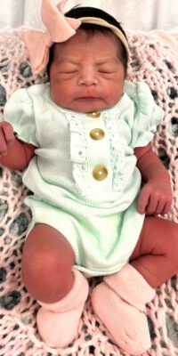 A photo of a newborn baby