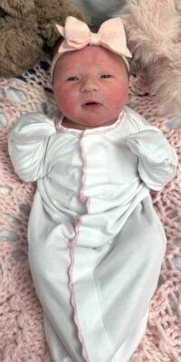 A photo of a newborn baby