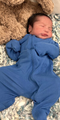 A photo of a newborn baby