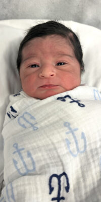 A photo of a newborn baby