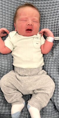 A photo of a newborn baby