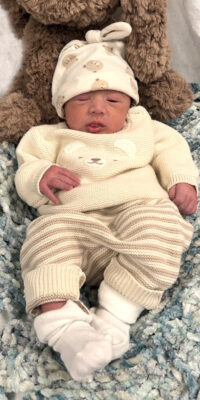 A photo of a newborn baby